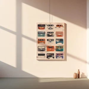 Tablou Canvas Retro Tapes - Detaliu Tablou Canvas nr. 29369