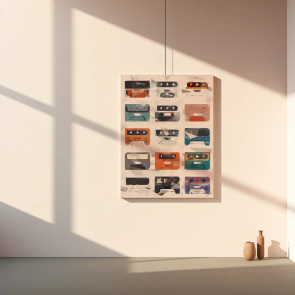 Tablou Canvas Retro Tapes - Detaliu Tablou Canvas nr. 29369