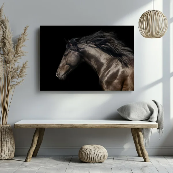 Tablou Canvas Armăsar Pur Sânge - Detaliu Tablou Canvas nr. 27430