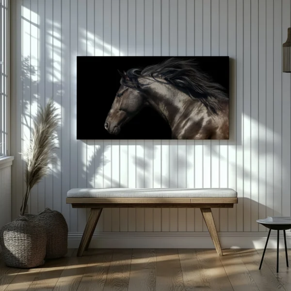 Tablou Canvas Armăsar Pur Sânge - Detaliu Tablou Canvas nr. 27431