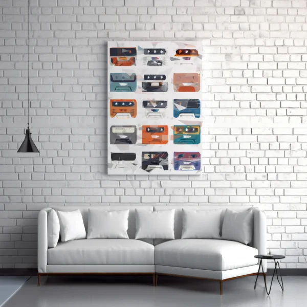 Tablou Canvas Retro Tapes - Detaliu Tablou Canvas nr. 29368