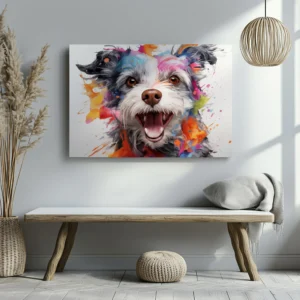 Tablou Canvas Cățel Vesel - Detaliu Tablou Canvas nr. 27332