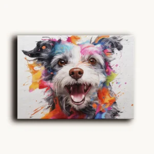 Tablou Canvas Cățel Vesel - Detaliu Tablou Canvas nr. 27331