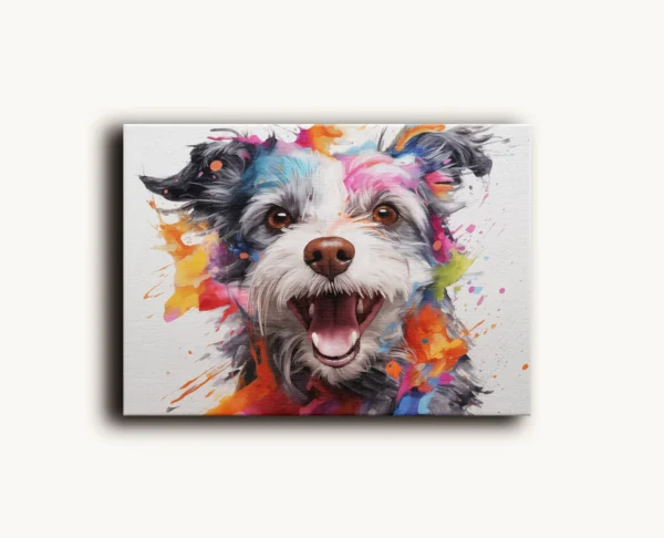 Tablou Canvas Cățel Vesel - Detaliu Tablou Canvas nr. 27331