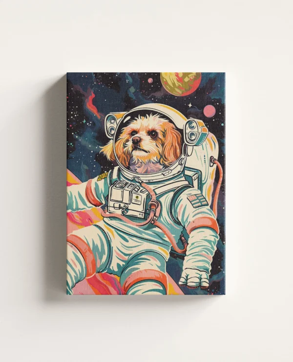 Tablou Canvas Câine Astronaut