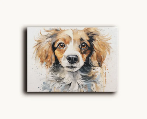 Tablou Canvas Portret Cățel Cavalier - Detaliu Tablou Canvas nr. 27199