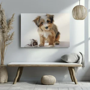 Tablou Canvas Cățeluș Naravaș - Detaliu Tablou Canvas nr. 27299