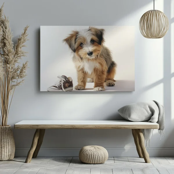 Tablou Canvas Cățeluș Naravaș - Detaliu Tablou Canvas nr. 27299