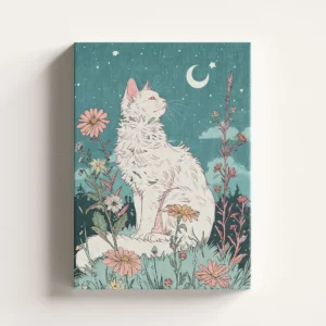 Tablou Canvas Pisică Albă