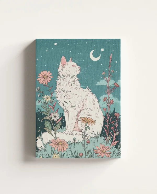 Tablou Canvas Pisică Albă