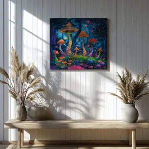 Tablou Canvas Padurea de Ciuperci - Detaliu Tablou Canvas nr. 20039