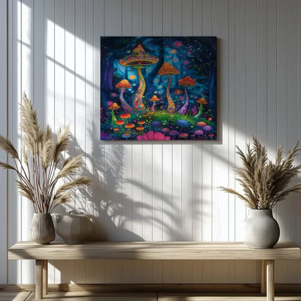 Tablou Canvas Padurea de Ciuperci - Detaliu Tablou Canvas nr. 20039