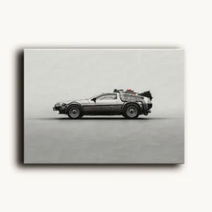 Tablou Canvas DeLorean Time Machine - Detaliu Tablou Canvas nr. 25518