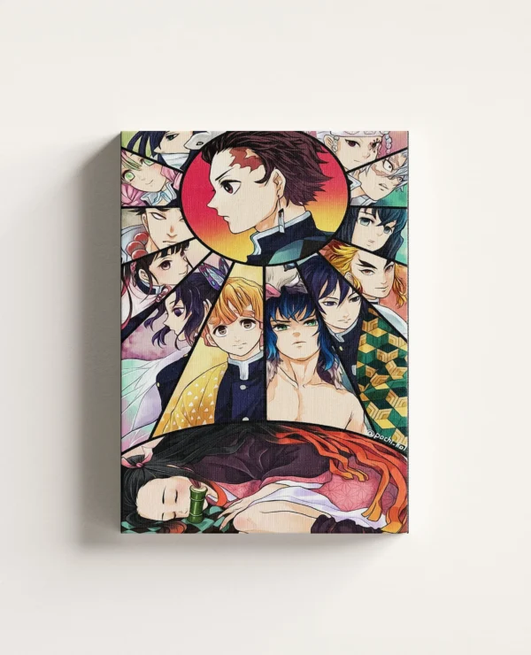 Tablou Canvas Demon Slayer - Compoziție Eroi și Hashira