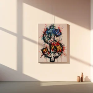 Tablou Canvas Dolar Graffiti - Detaliu Tablou Canvas nr. 29366