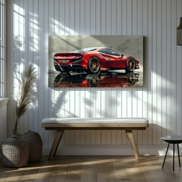 Tablou Canvas Ferrari F8 Tributo - Detaliu Tablou Canvas nr. 24449