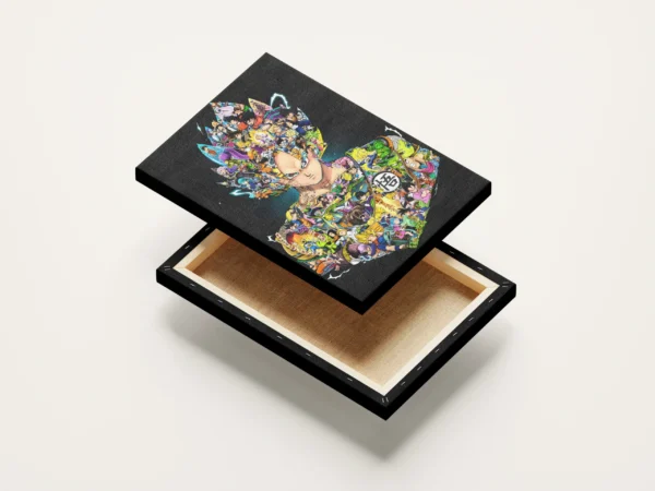 Tablou Canvas Dragon Ball Z - Son Goku (Design Compus) - Detaliu Tablou Canvas nr. 16564