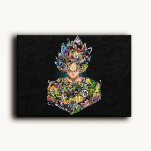 Tablou Canvas Dragon Ball Z - Son Goku (Design Compus) - Detaliu Tablou Canvas nr. 16563