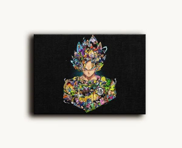 Tablou Canvas Dragon Ball Z - Son Goku (Design Compus) - Detaliu Tablou Canvas nr. 16563