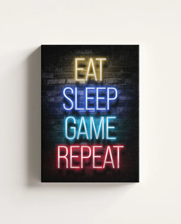 Tablou Canvas Eat Sleep Game Repeat