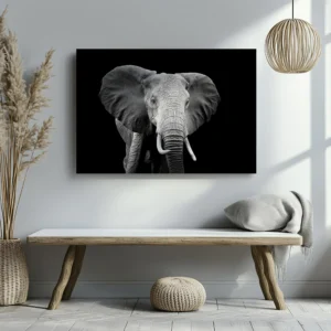 Tablou Canvas Profil Elefant African - Detaliu Tablou Canvas nr. 26860