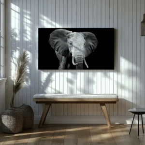 Tablou Canvas Profil Elefant African - Detaliu Tablou Canvas nr. 26861