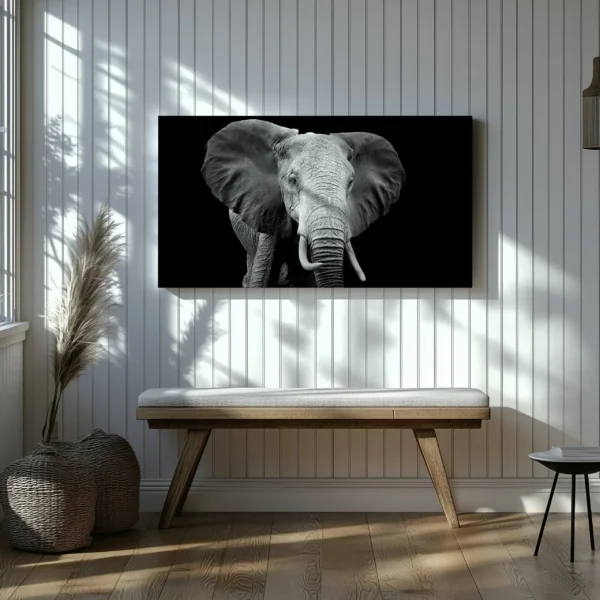 Tablou Canvas Profil Elefant African - Detaliu Tablou Canvas nr. 26861
