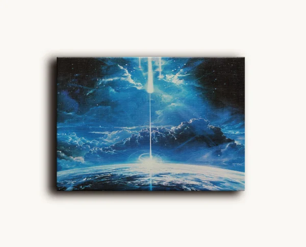 Tablou Canvas Cometa Albastră - Detaliu Tablou Canvas nr. 21055