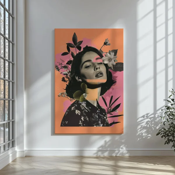 Tablou Canvas Fuziune Florală - Detaliu Tablou Canvas nr. 29549