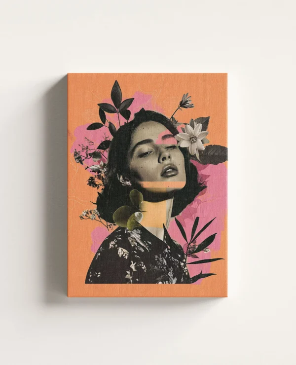 Tablou Canvas Fuziune Florală