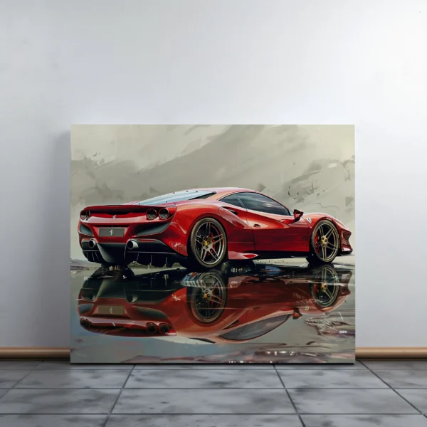 Tablou Canvas Ferrari F8 Tributo - Detaliu Tablou Canvas nr. 24450