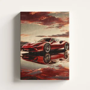 Tablou Canvas Ferrari F8 Tributo - Apus Exotic