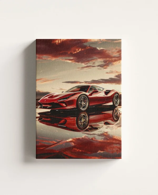 Tablou Canvas Ferrari F8 Tributo - Apus Exotic
