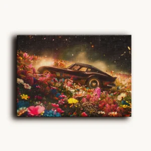 Tablou Canvas Ferrari Clasic Fantezie Florala