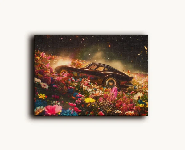 Tablou Canvas Ferrari Clasic Fantezie Florala