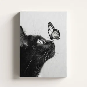 Tablou Canvas Pisică Neagră