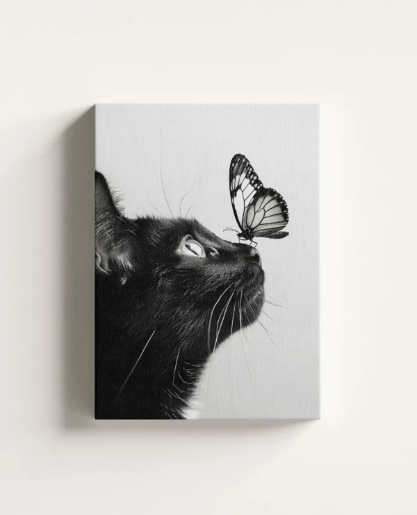 Tablou Canvas Pisică Neagră
