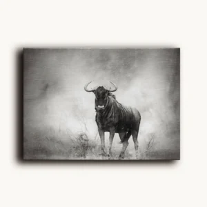 Tablou Canvas Gnu în Furtună - Detaliu Tablou Canvas nr. 27133