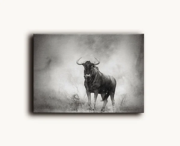 Tablou Canvas Gnu în Furtună - Detaliu Tablou Canvas nr. 27133