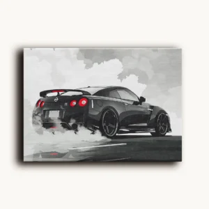 Tablou Canvas Nissan GT-R R35 'Godzilla' - Detaliu Tablou Canvas nr. 26304
