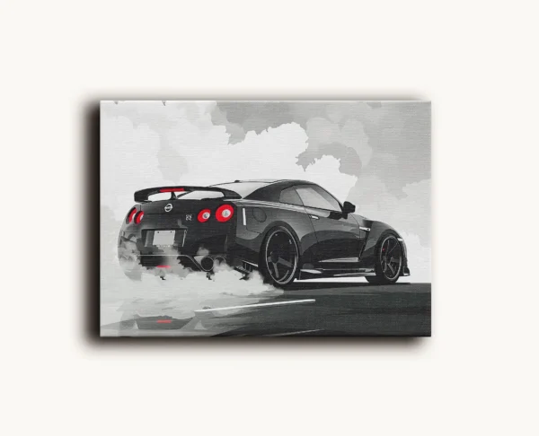 Tablou Canvas Nissan GT-R R35 'Godzilla' - Detaliu Tablou Canvas nr. 26304