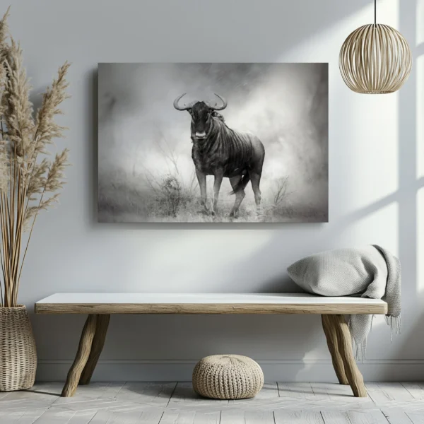 Tablou Canvas Gnu în Furtună - Detaliu Tablou Canvas nr. 27134