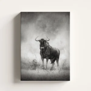 Tablou Canvas Gnu în Furtună