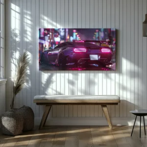 Tablou Canvas Mazda RX-7 Cyberpunk - Detaliu Tablou Canvas nr. 26503