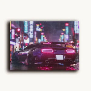 Tablou Canvas Mazda RX-7 Cyberpunk - Detaliu Tablou Canvas nr. 26502