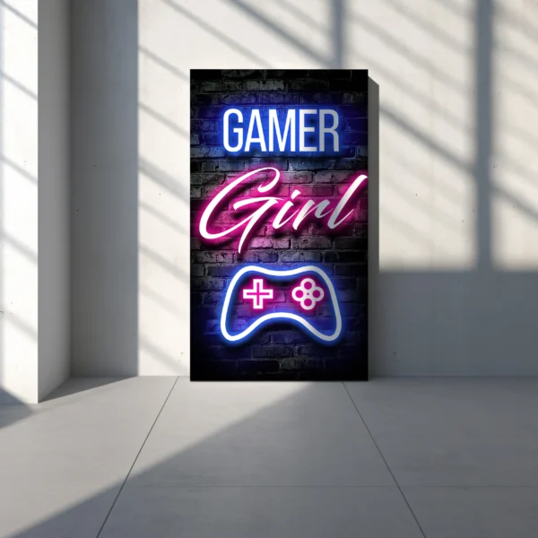 Tablou Canvas Gamer Girl - Detaliu Tablou Canvas nr. 24620