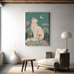 Tablou Canvas Pisică Albă - Detaliu Tablou Canvas nr. 26686