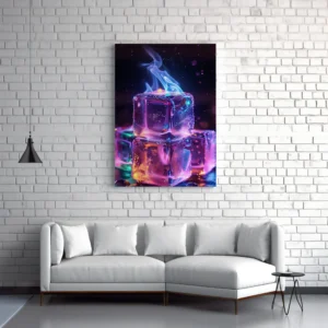 Tablou Canvas Gheață în Flăcări - Detaliu Tablou Canvas nr. 29221