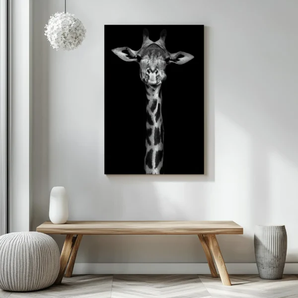 Tablou Canvas Portret Girafă - Detaliu Tablou Canvas nr. 26929