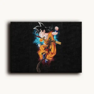 Tablou Canvas Dragon Ball - Son Goku Copil - Detaliu Tablou Canvas nr. 17381